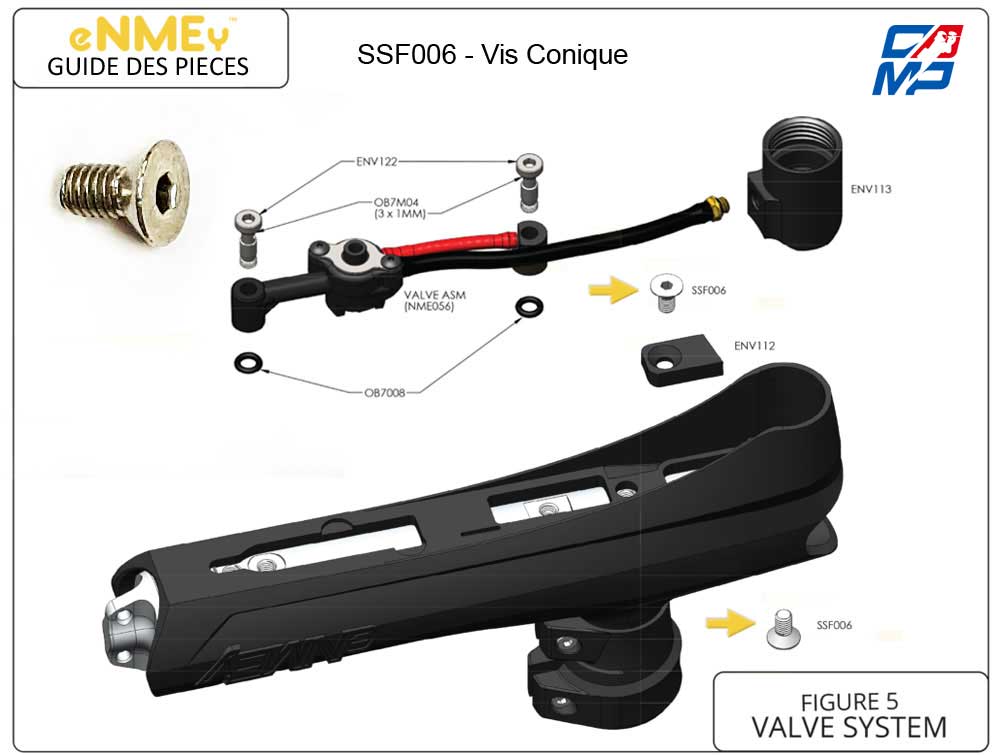 SSF006 - Screws - Vis Conique valve