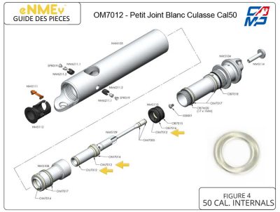 OM7012 - O-Ring - Petit Joint Blanc Culasse Cal50