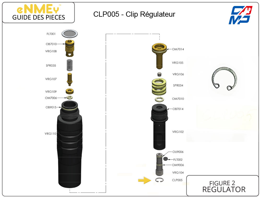 enmey CLP005 - Clip Régulateur