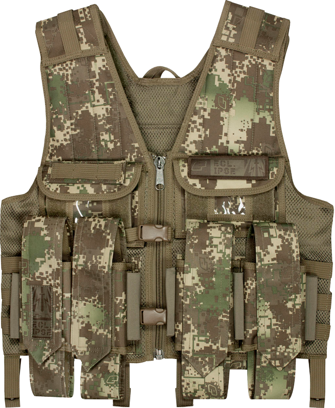 Eclipse Tactical Load Vest HDE Camo face