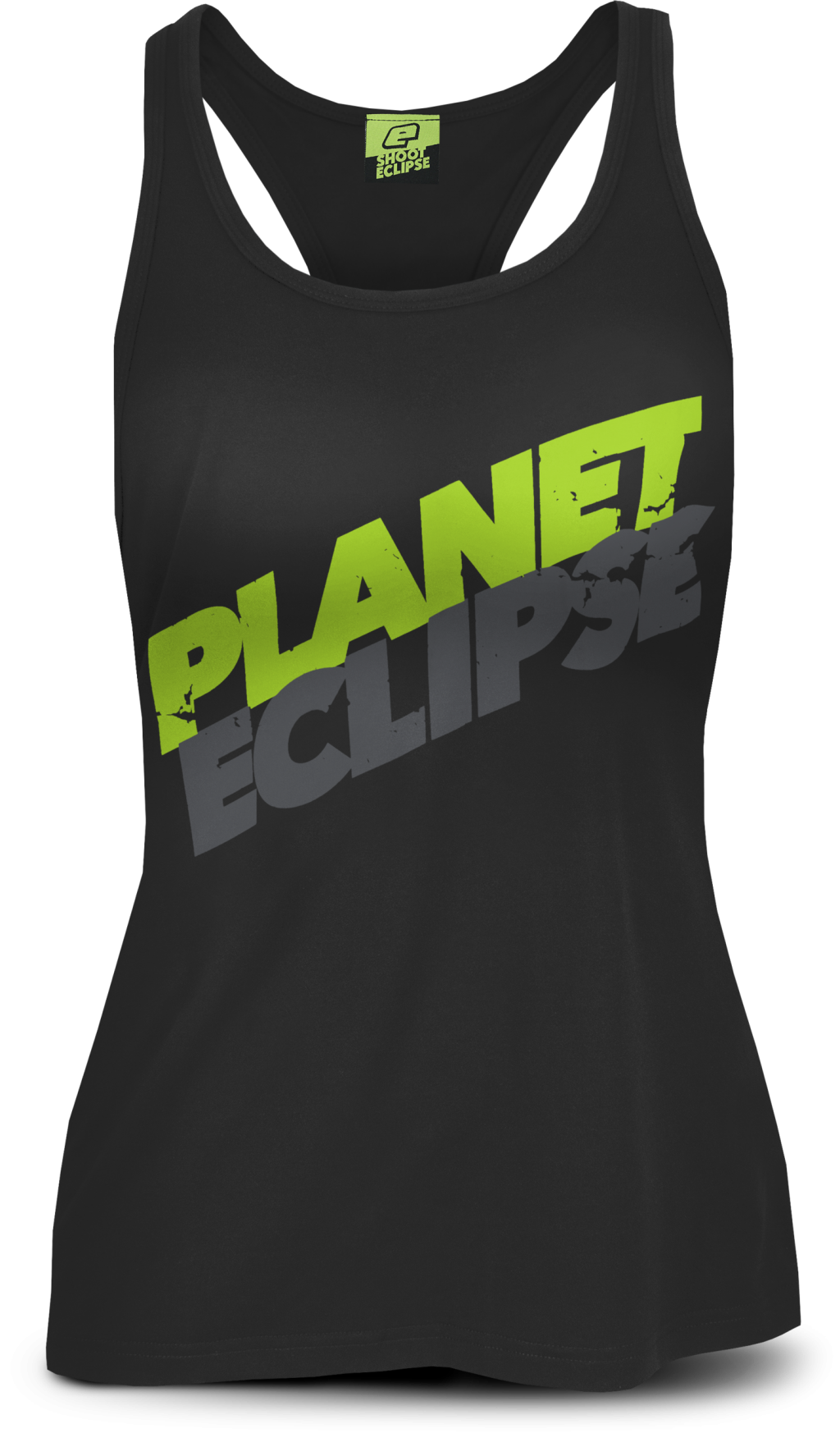 Eclipse Girls Racer T-Shirt Green/Grey