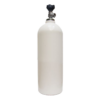 Tank bottle steel 20 Litres 300Bars + valve single exit