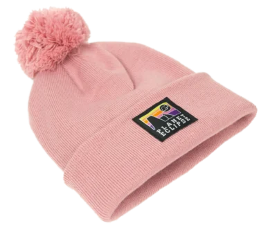 Eclipse Horizon Pom Beanie Pink