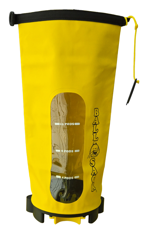Chargeur Rapide de Pot Paintball BALLSACK 2.0 – Jaune/Noir